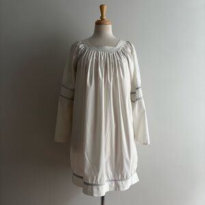 ULLA JOHNSON White Cotton Dress 6